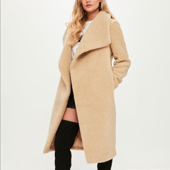 missguided teddy coat